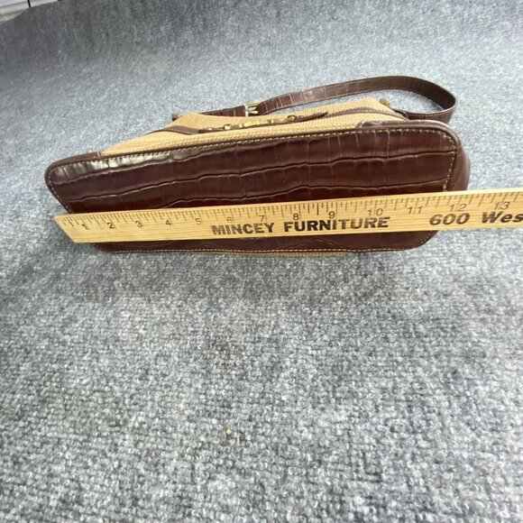 VTG Etienne Aigner Shoulder Bag Purse Handbag Satchel 12 X 10‎ Tan Faux Leather - Picture 11 of 16